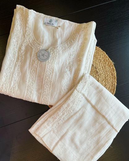 Maheshwari Chanderi Co-ord Set