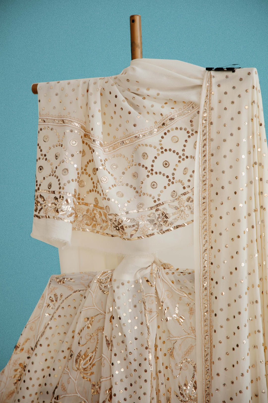 Lilly Dyeable Lehenga Pure georgette Mukaish And Thread Work