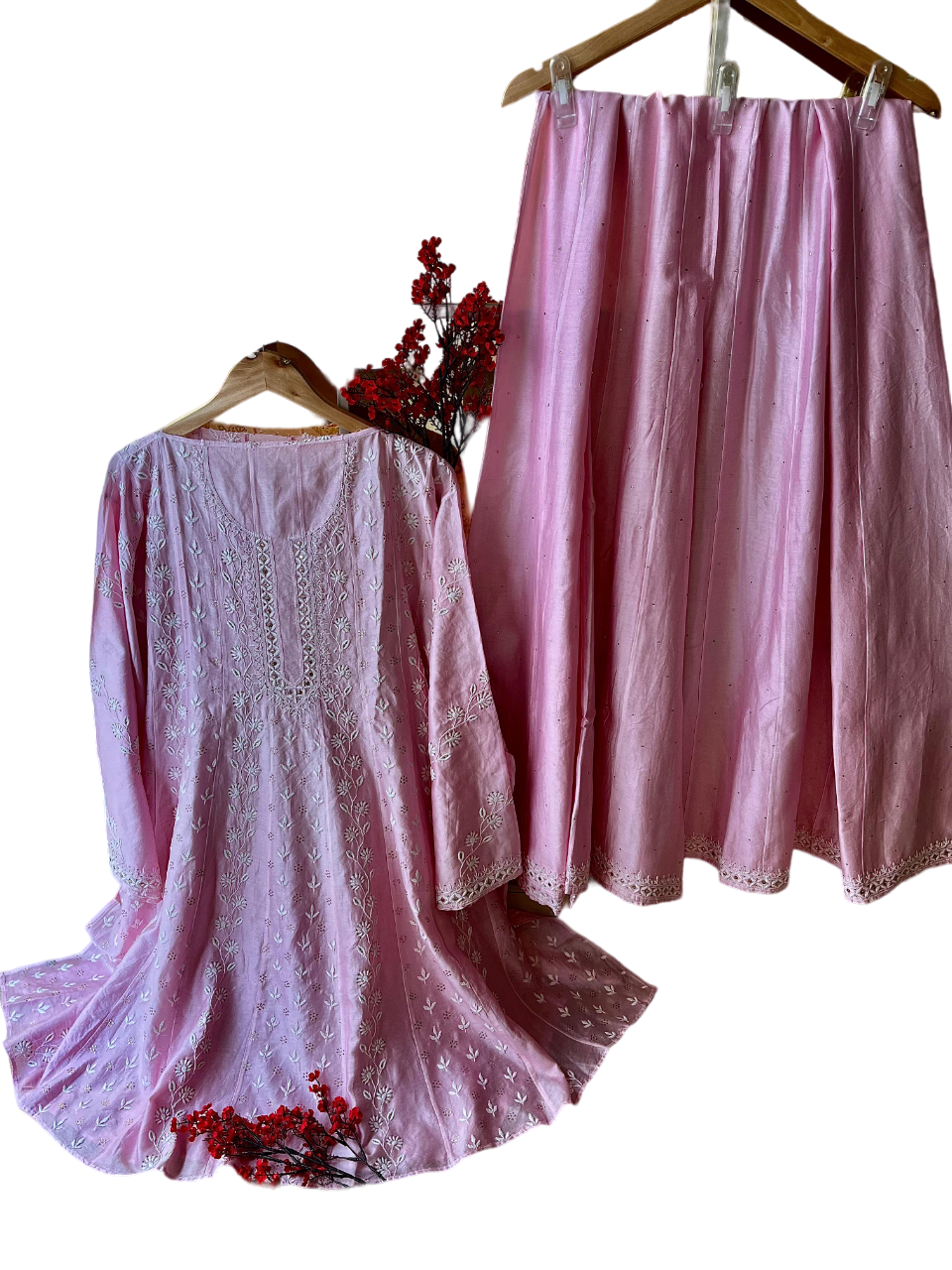 Pure Chanderi Semi Stitched Sharara Set