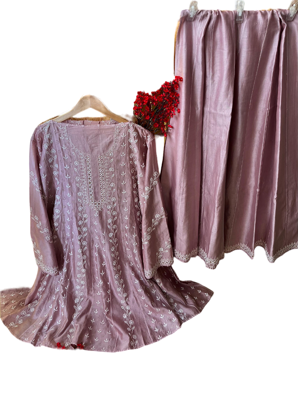 Pure Chanderi Semi Stitched Sharara Set