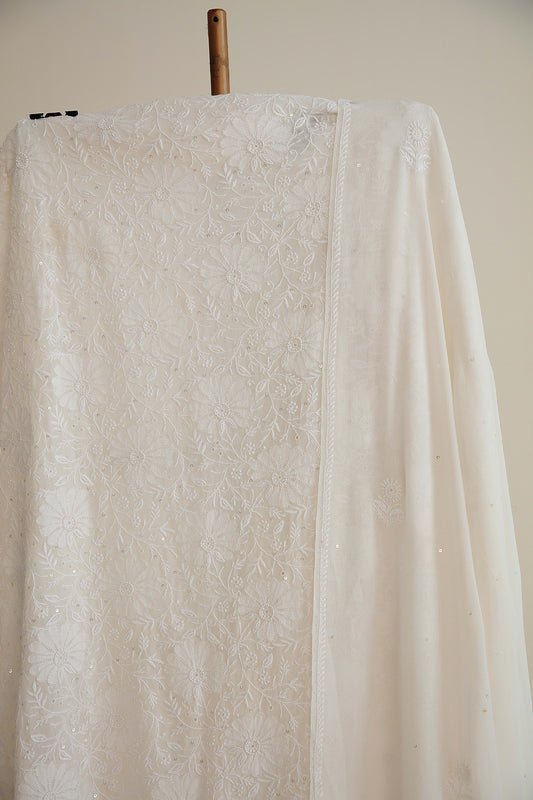 Pure Georgette Kurta And Dupatta Set