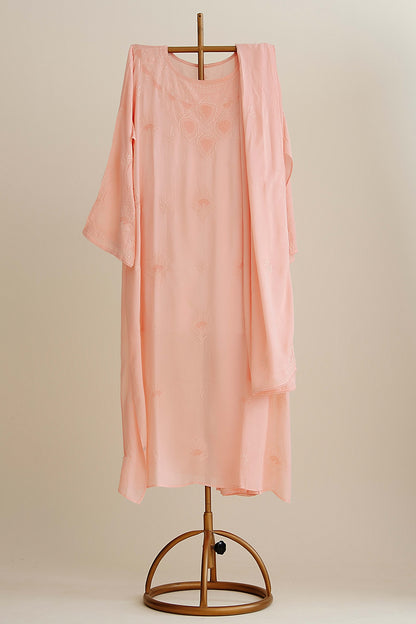 Pure Modal Cotton Suit With Thread Work