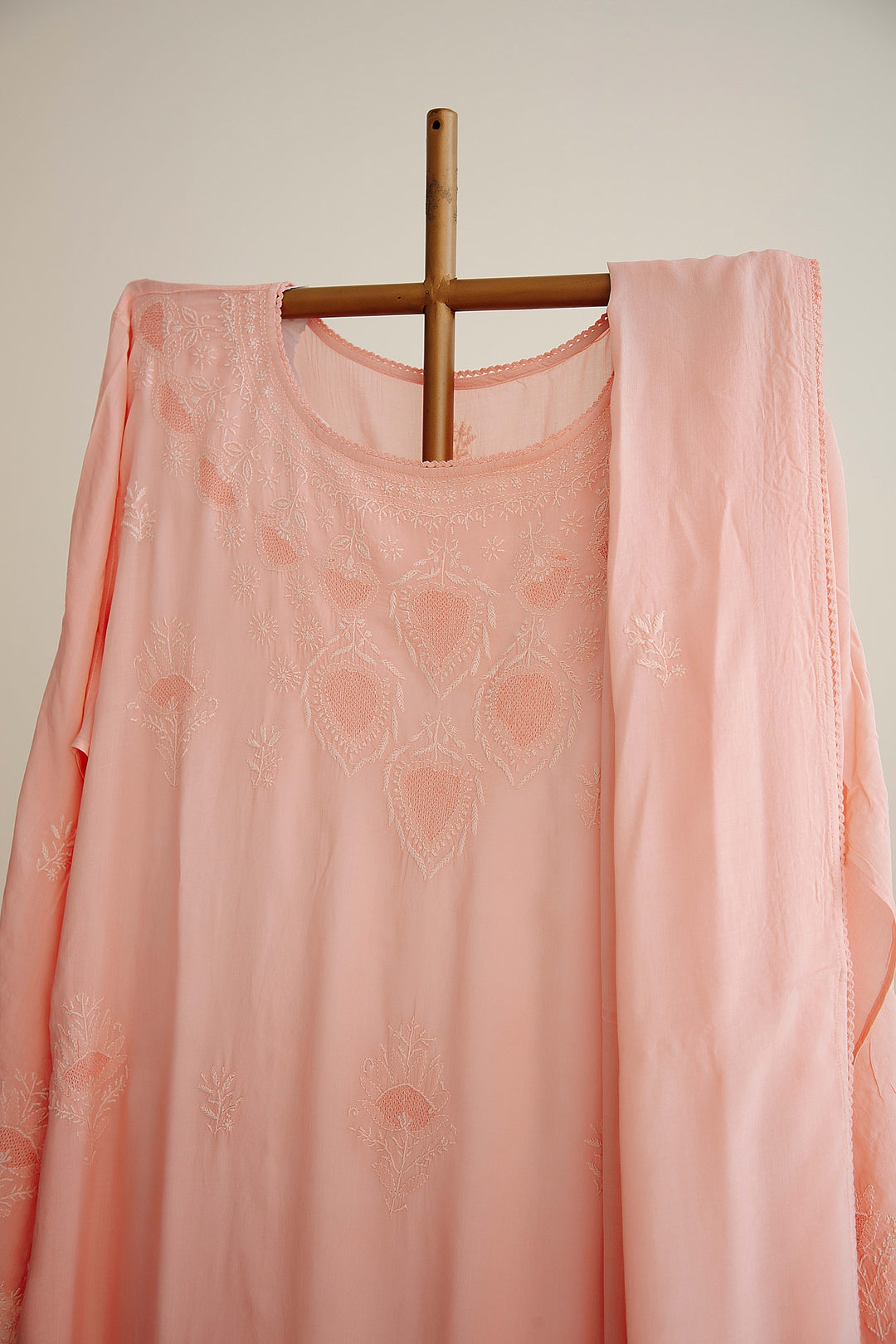 Pure Modal Cotton Suit With Thread Work