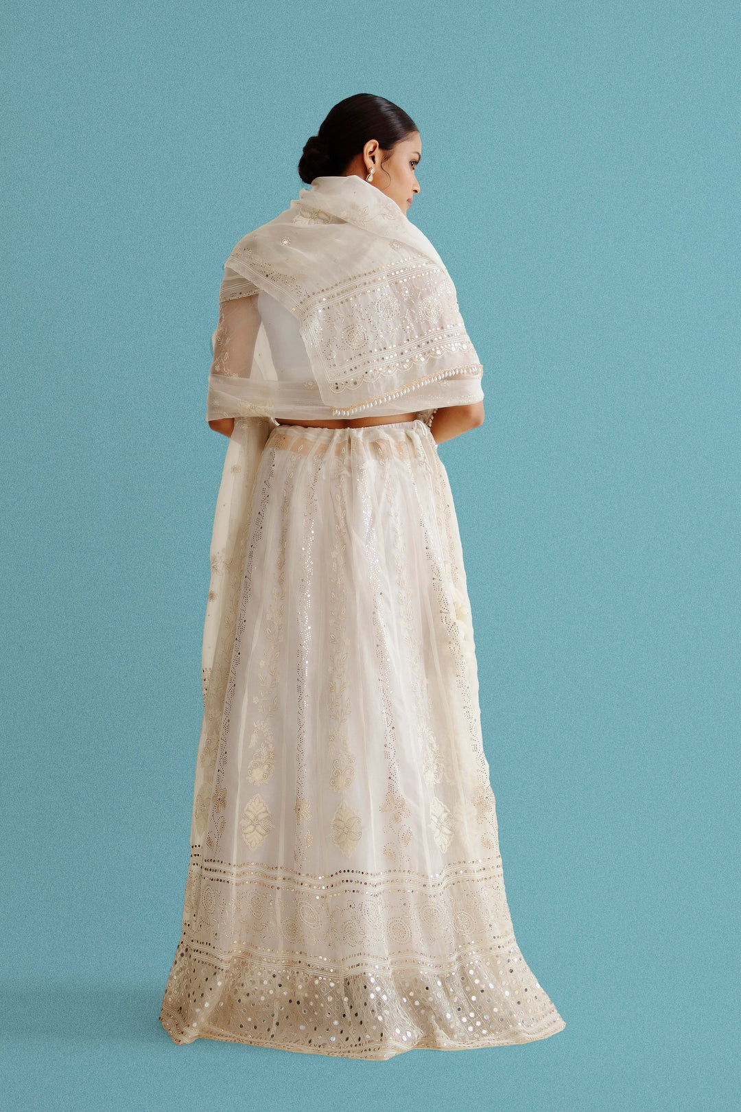 Rose Pure Organza Lehenga Set