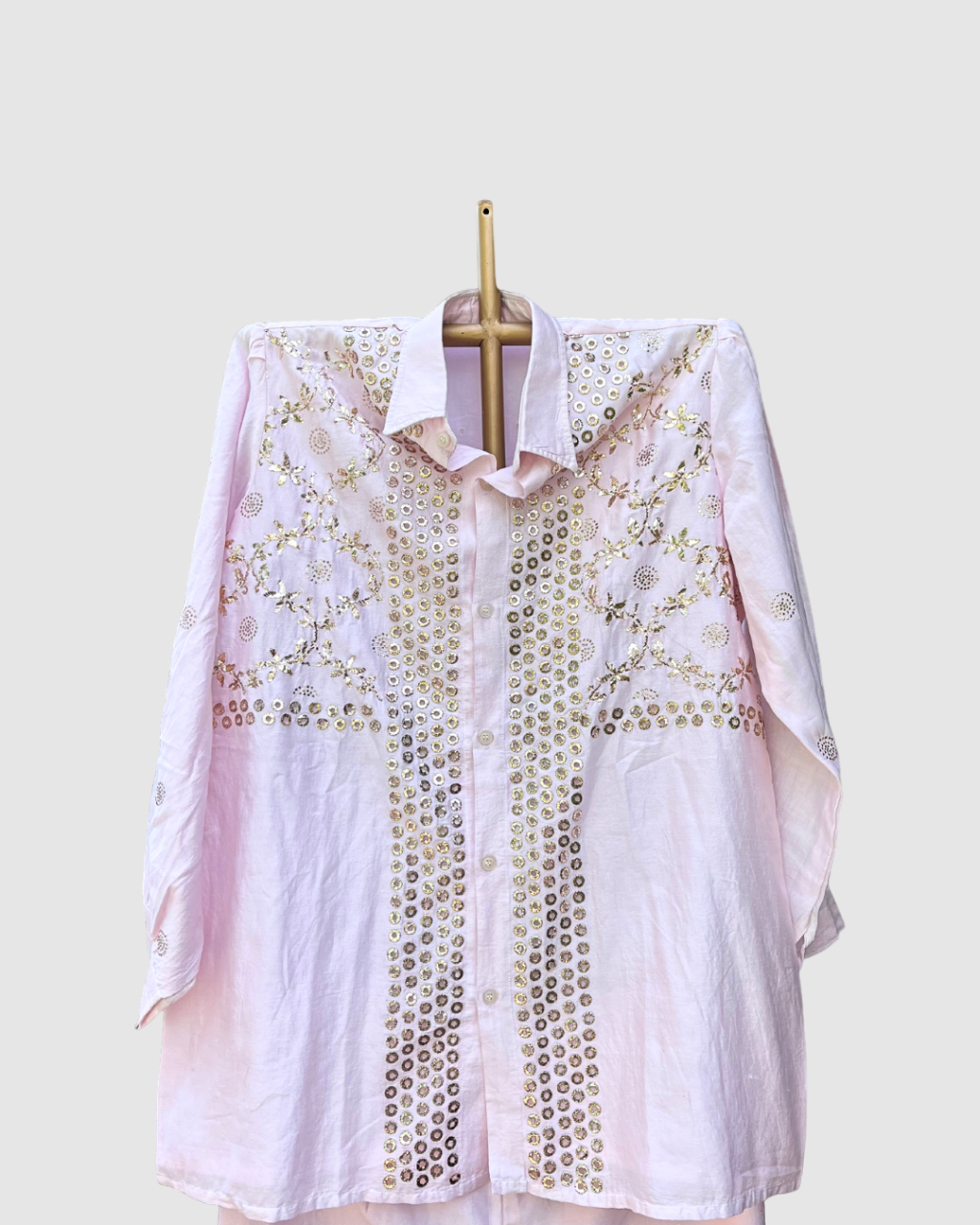 Chanderi Silk Co-ord Set Semi Stitch  Dyeable in Any Colour