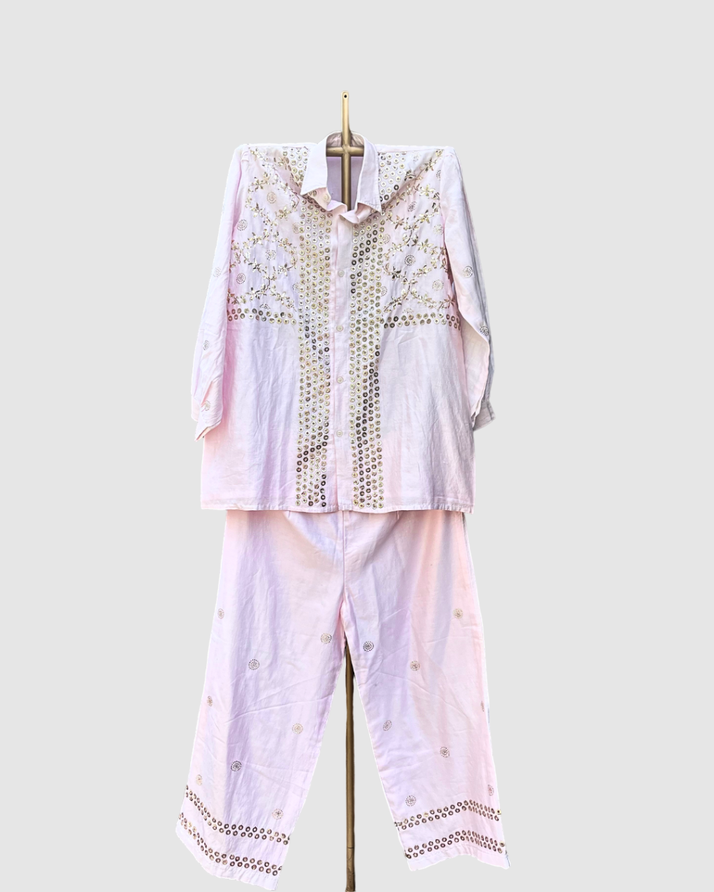 Chanderi Silk Co-ord Set Semi Stitch  Dyeable in Any Colour